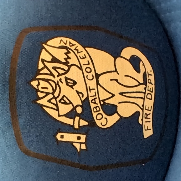 Vintage Kayjet Cobalt Coleman Fire Department Blue Snapback Truckers Hat - Picture 2 of 7